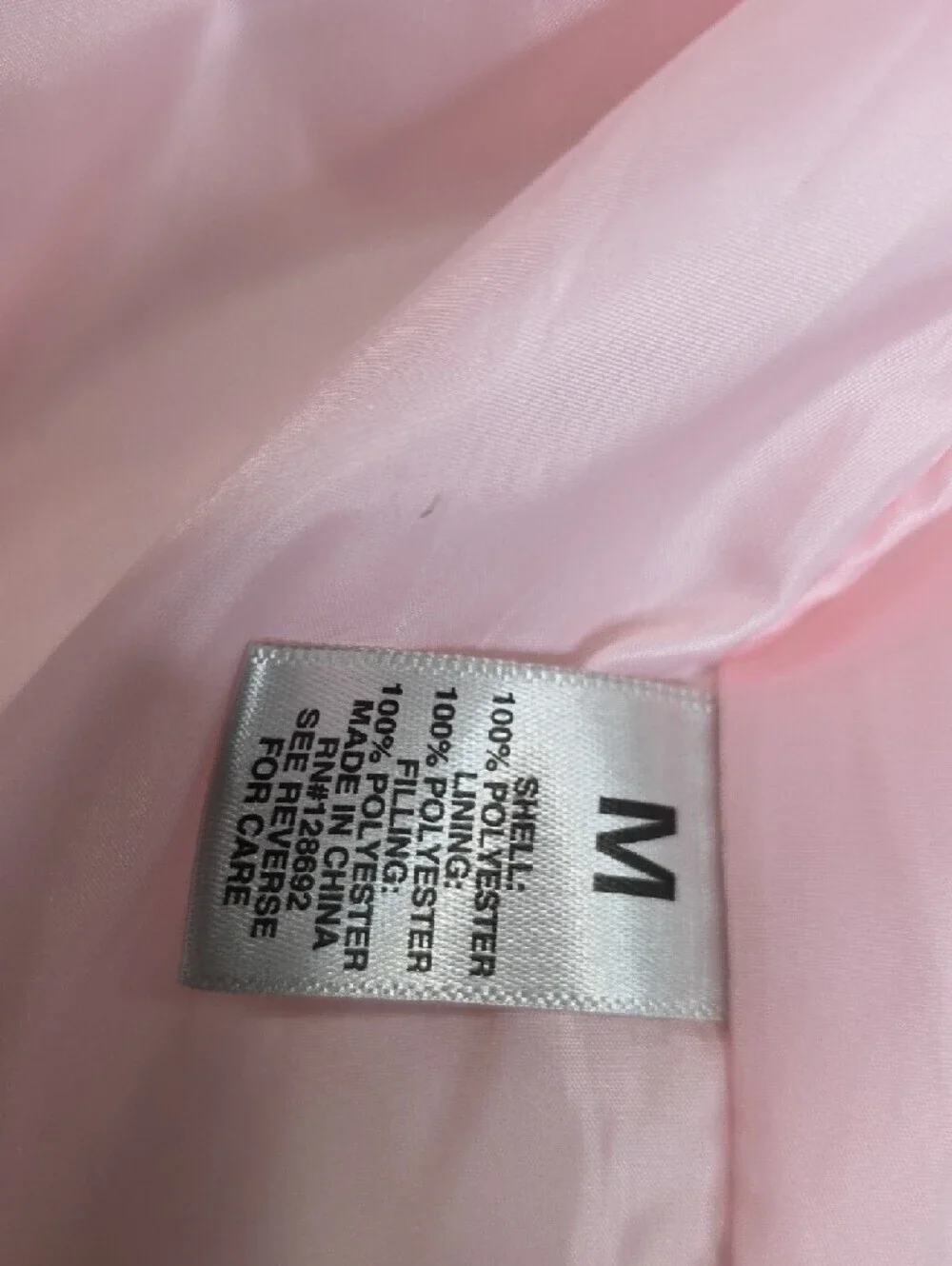 780. Madden Girl Pink Cropped Coquette Bow Puffer Jacket Medium